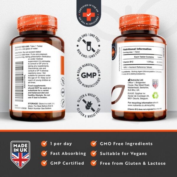 Nutravita B12 1000 Mcg Tablet Price in Bd